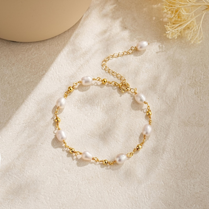 Saridews Elegant Freshwater Pearl Bracelet