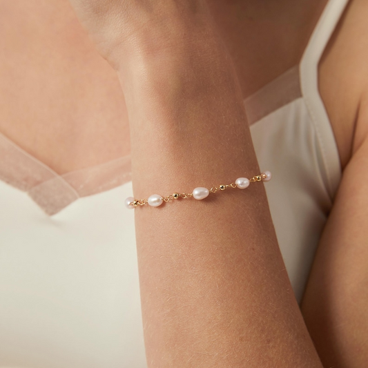 Saridews Elegant Freshwater Pearl Bracelet